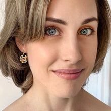 Load image into Gallery viewer, colorful kaleidoscope crystal earrings
