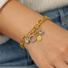 Load image into Gallery viewer, sparkling paper clip bracelet
