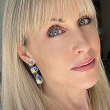 Load image into Gallery viewer, pure sparkle clear crystal earrings
