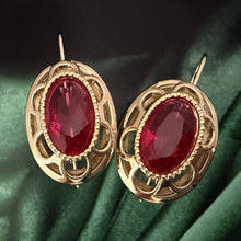 Load image into Gallery viewer, filigrana rossa earrings
