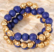 Load image into Gallery viewer, luxe two-tone wood bracelet
