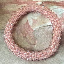 Load image into Gallery viewer, pretty pink crystal beaded bracelet
