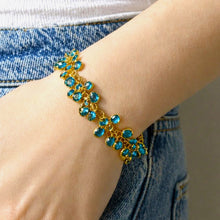 Load image into Gallery viewer, blue zircon fridge crystal bracelet

