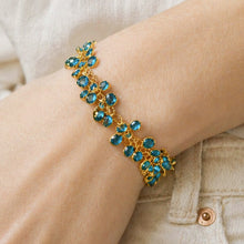 Load image into Gallery viewer, blue zircon fridge crystal bracelet
