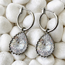 Load image into Gallery viewer, simple &amp; elegant cz hoops
