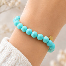 Load image into Gallery viewer, geniune larimar drop " stone of peace" bracelets
