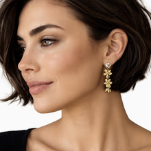 Load image into Gallery viewer, fiori scintillanti drop earrings

