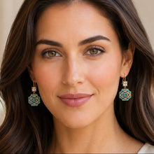 Load image into Gallery viewer, exquisite elegant inlaid crystal &amp; cubic zirconia drop earrings
